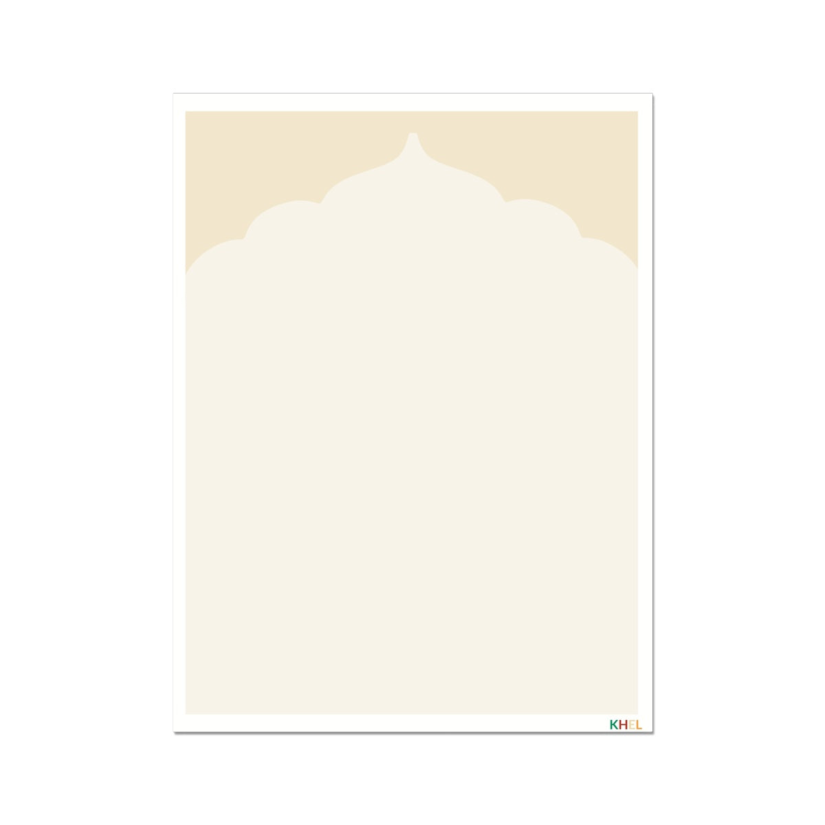 'MORNING MAHAL' Minimalist Cultural Fine Art Print