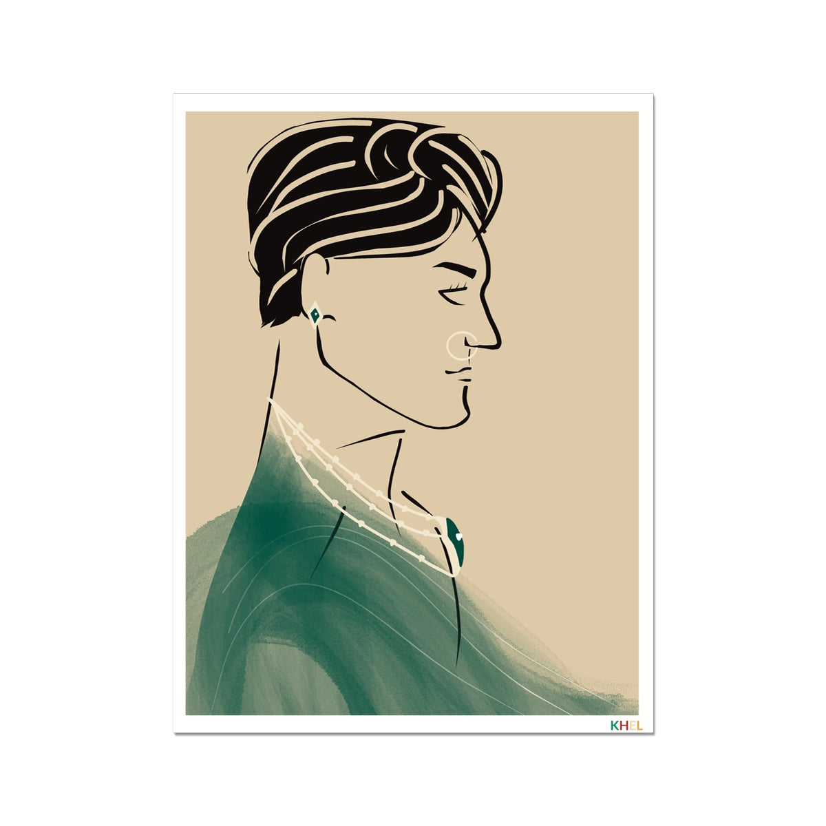 'MONSOON RAJA' Minimalist Cultural Fine Art Print