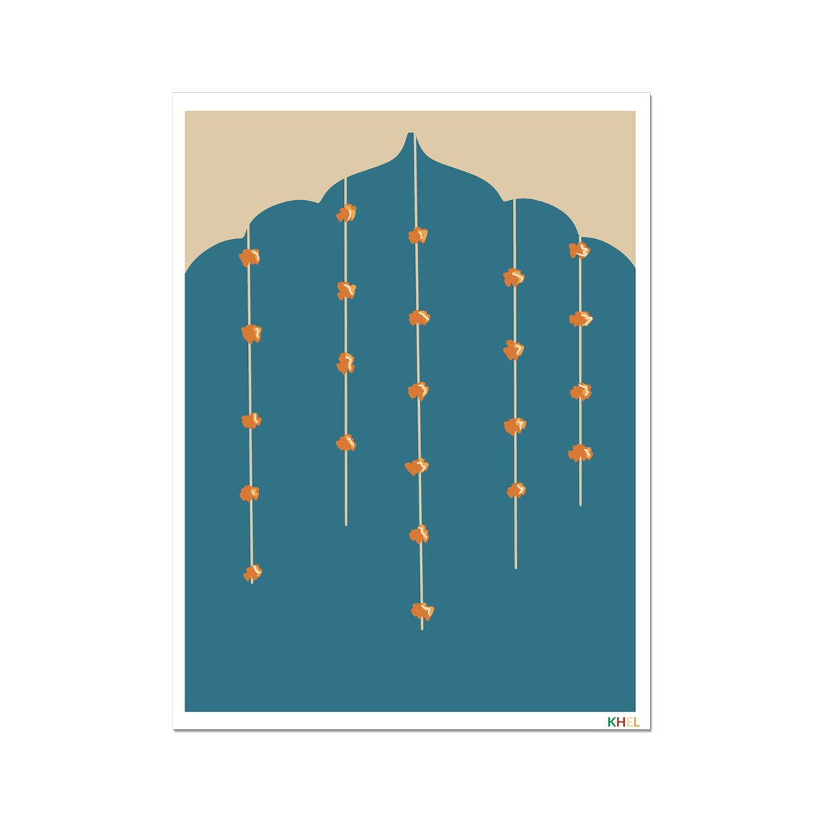 'PHOOL MAHAL' Minimalist Cultural Fine Art Print