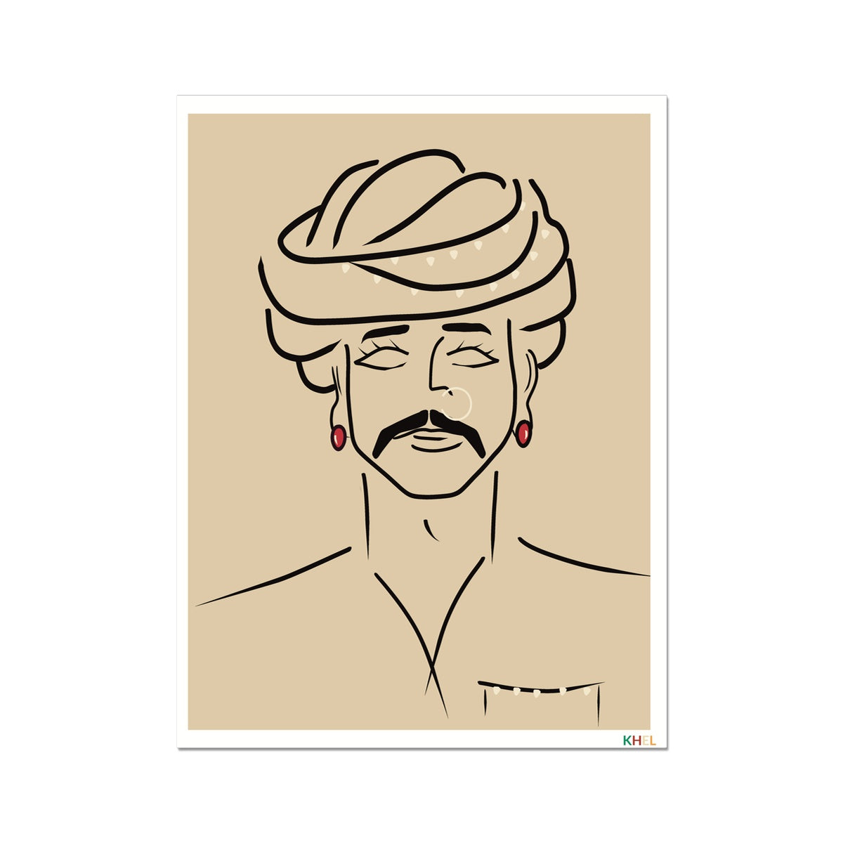 'SULTAN' Minimalist Cultural Fine Art Print