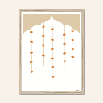 'PHOOL MAHAL MORNING' Minimalist Cultural Fine Art Print