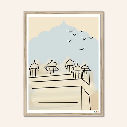 'JAIPUR SKIES' Minimalist Cultural Fine Art Print