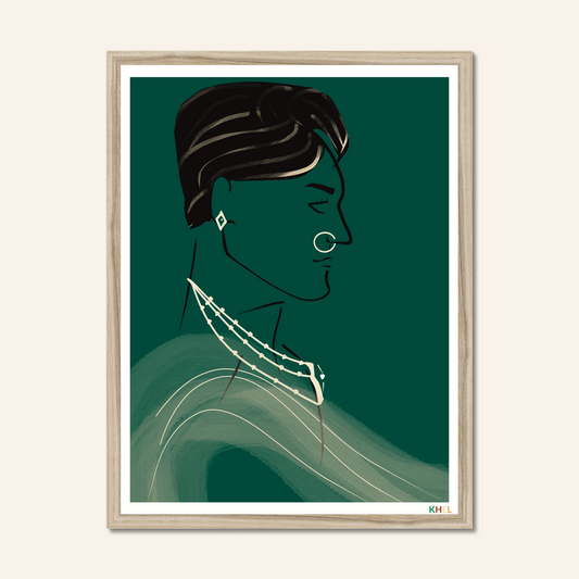 'MONSOON NIGHT RAJA' Minimalist Cultural Fine Art Print