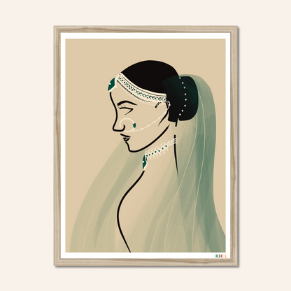 'MONSOON RANI' Minimalist Cultural Fine Art Print