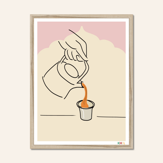 'GHAR KA CHAI' Minimalist Cultural Fine Art Print