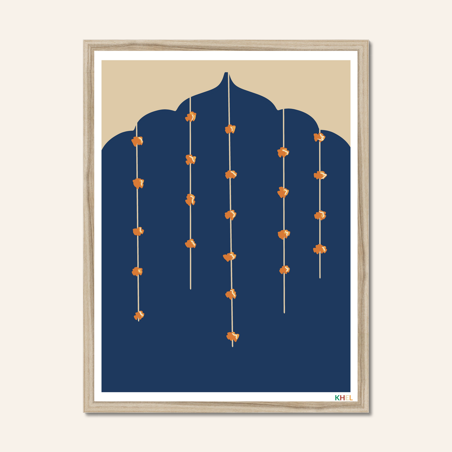 'PHOOL MAHAL NIGHT' Minimalist Cultural Fine Art Print