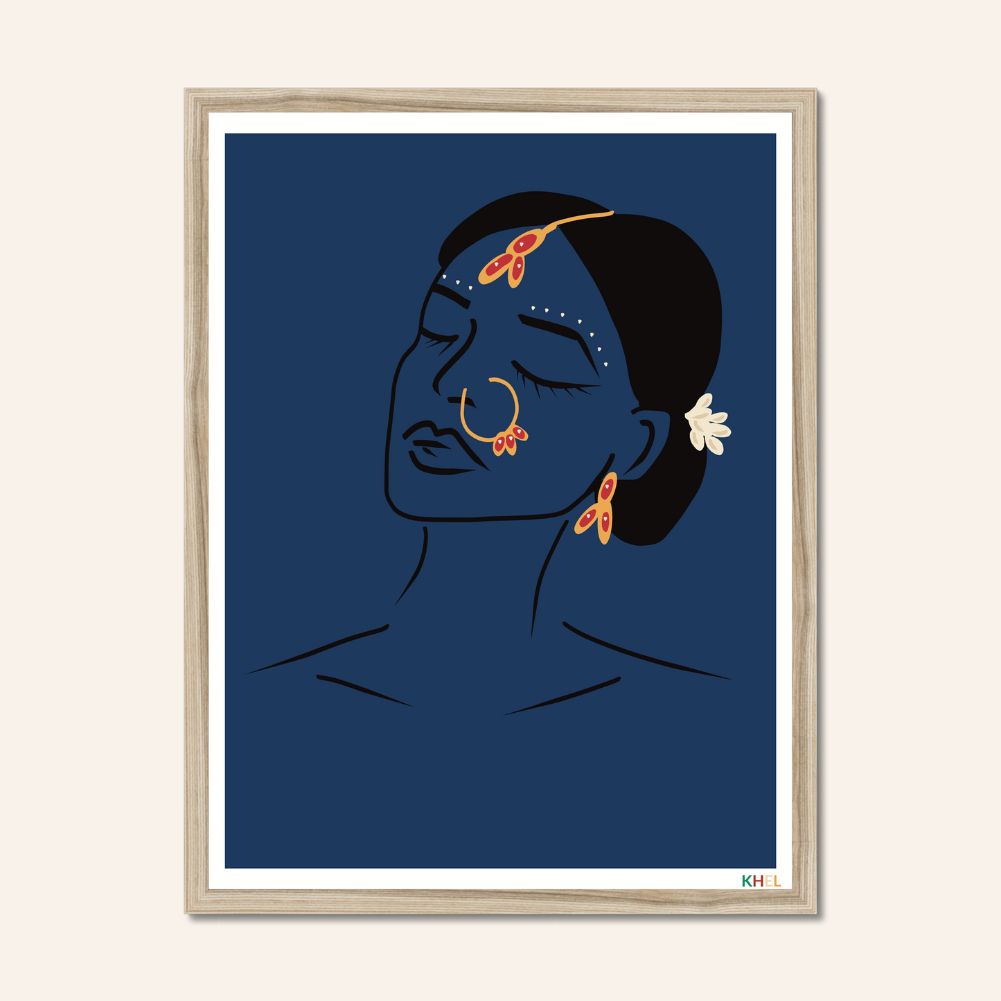 'RADHA' Minimalist Cultural Fine Art Print