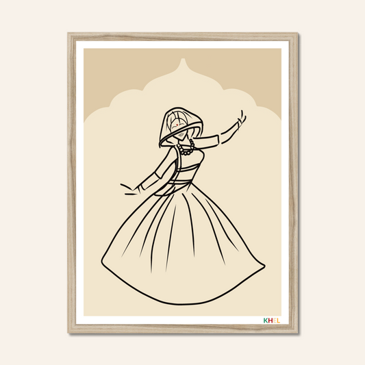 'GHOOMAR' Minimalist Cultural Fine Art Print