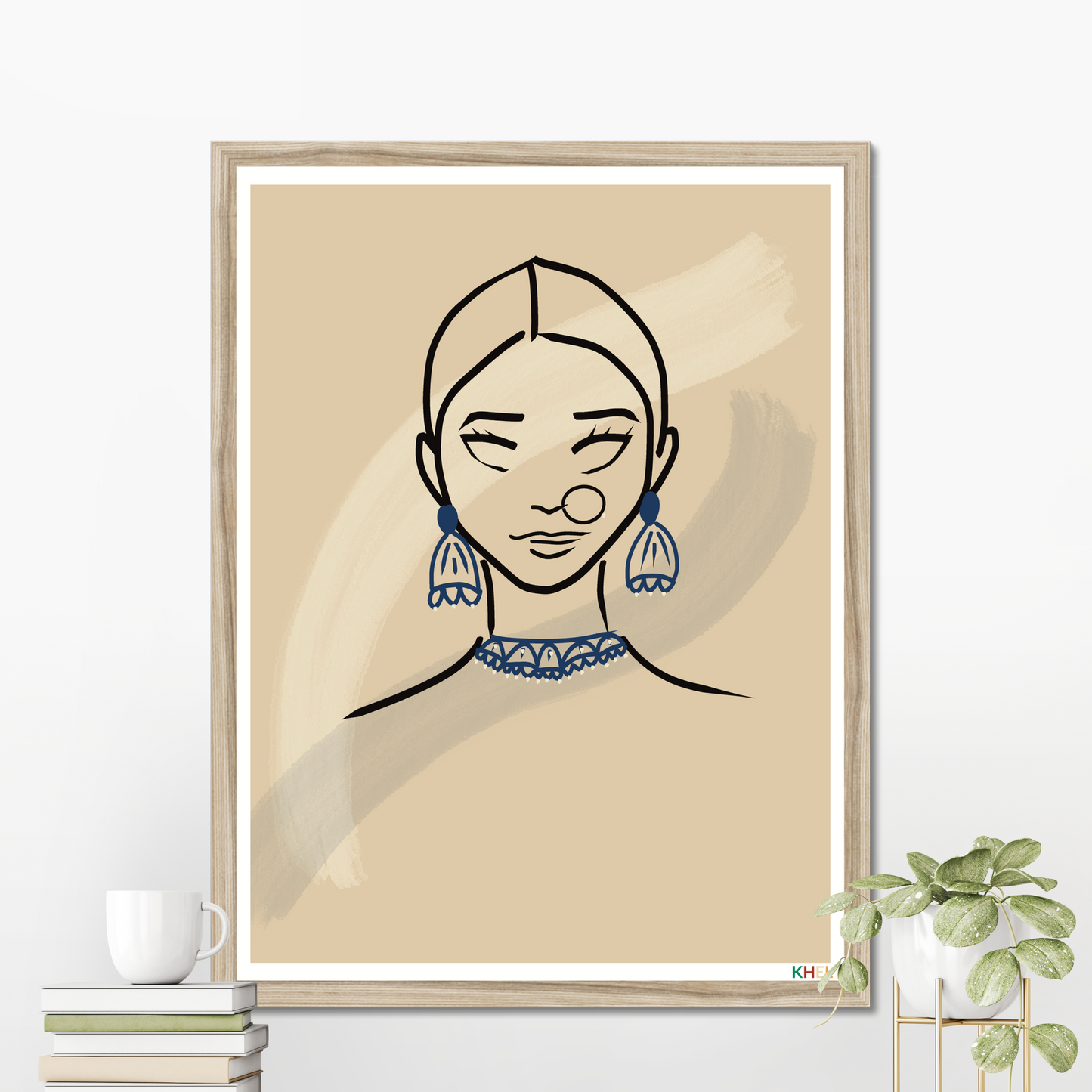 'KUMARI' Minimalist Cultural Fine Art Print