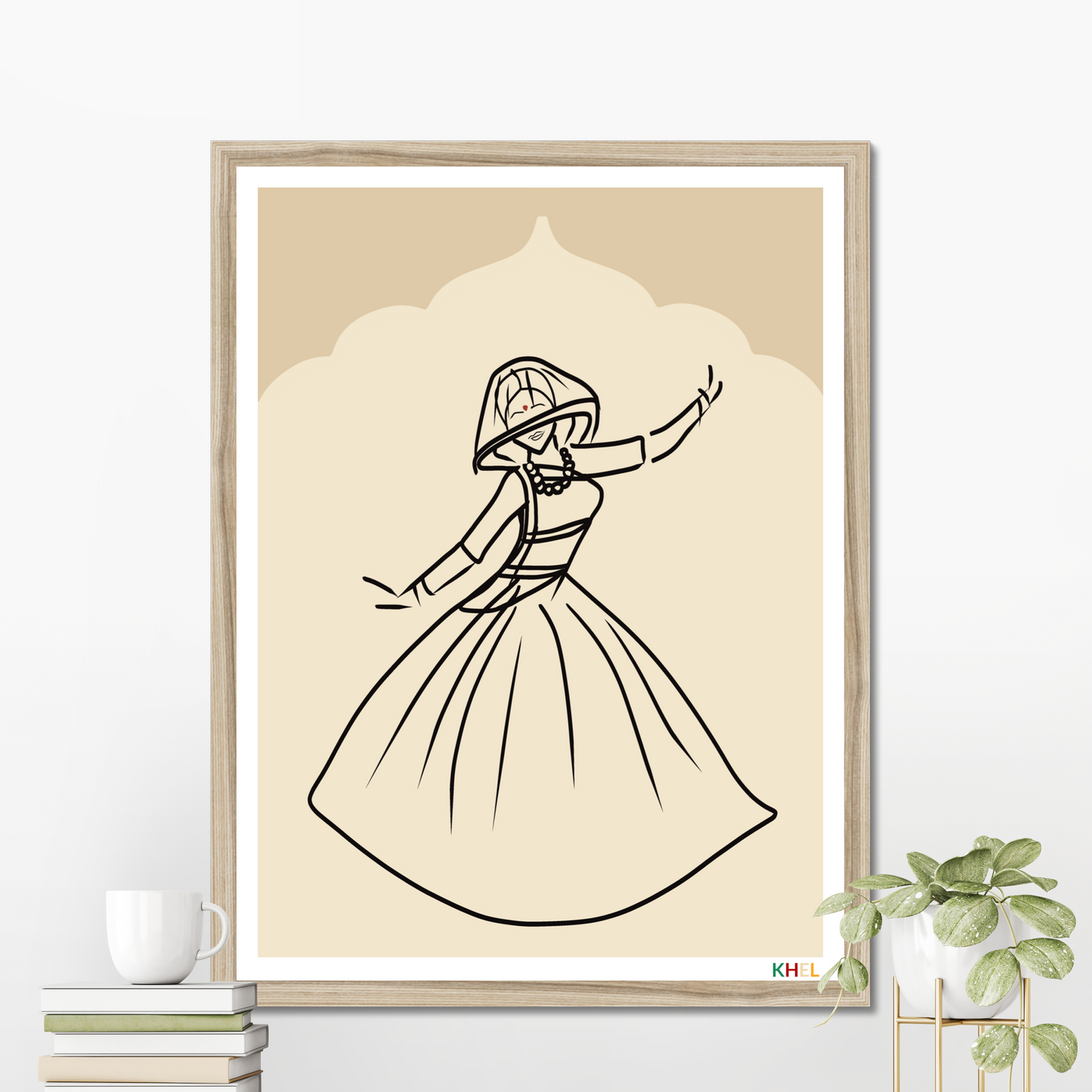 'GHOOMAR' Minimalist Cultural Fine Art Print