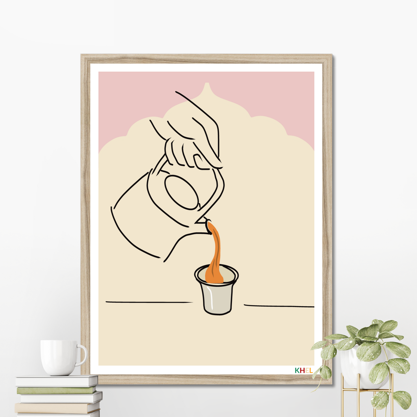 'GHAR KA CHAI' Minimalist Cultural Fine Art Print