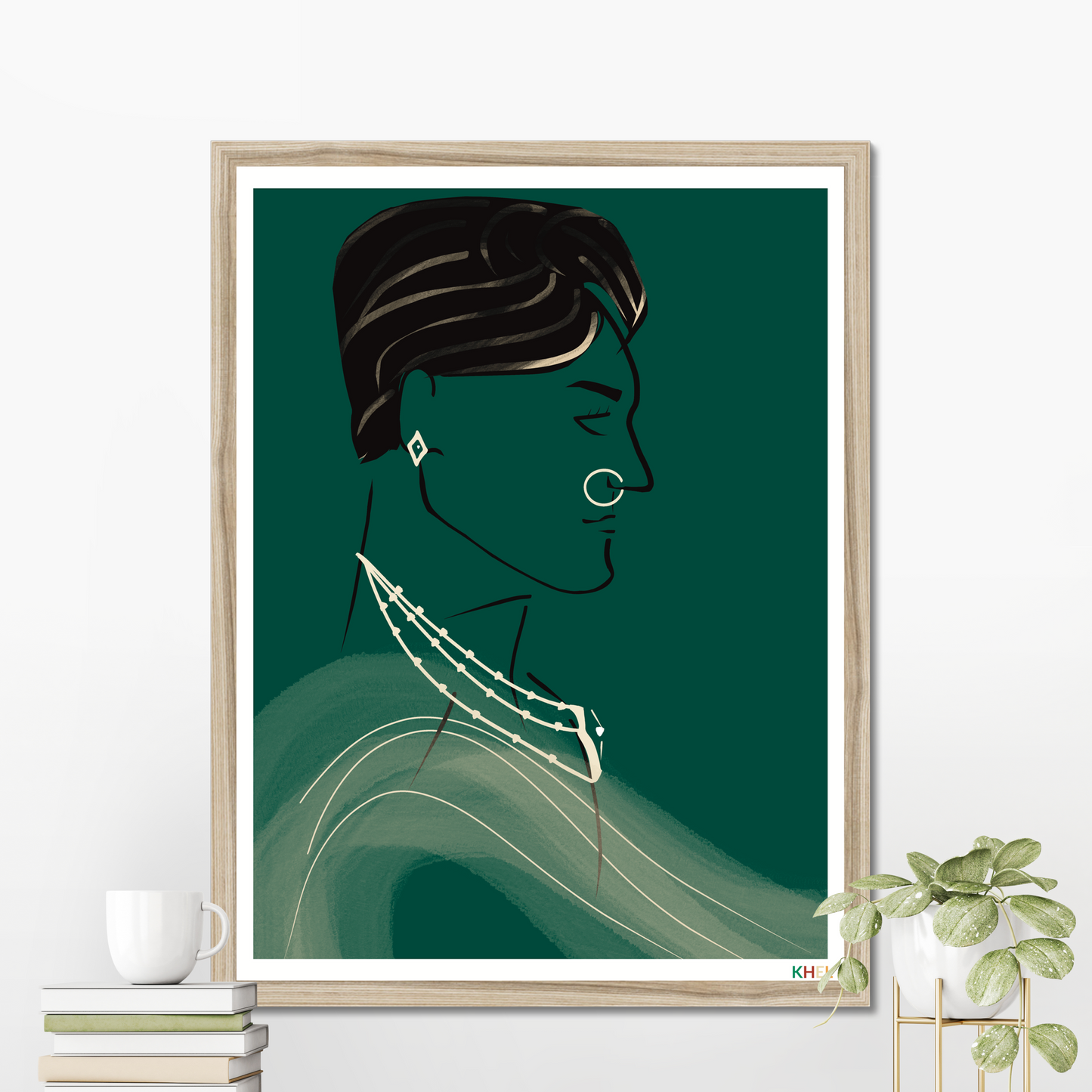 'MONSOON NIGHT RAJA' Minimalist Cultural Fine Art Print