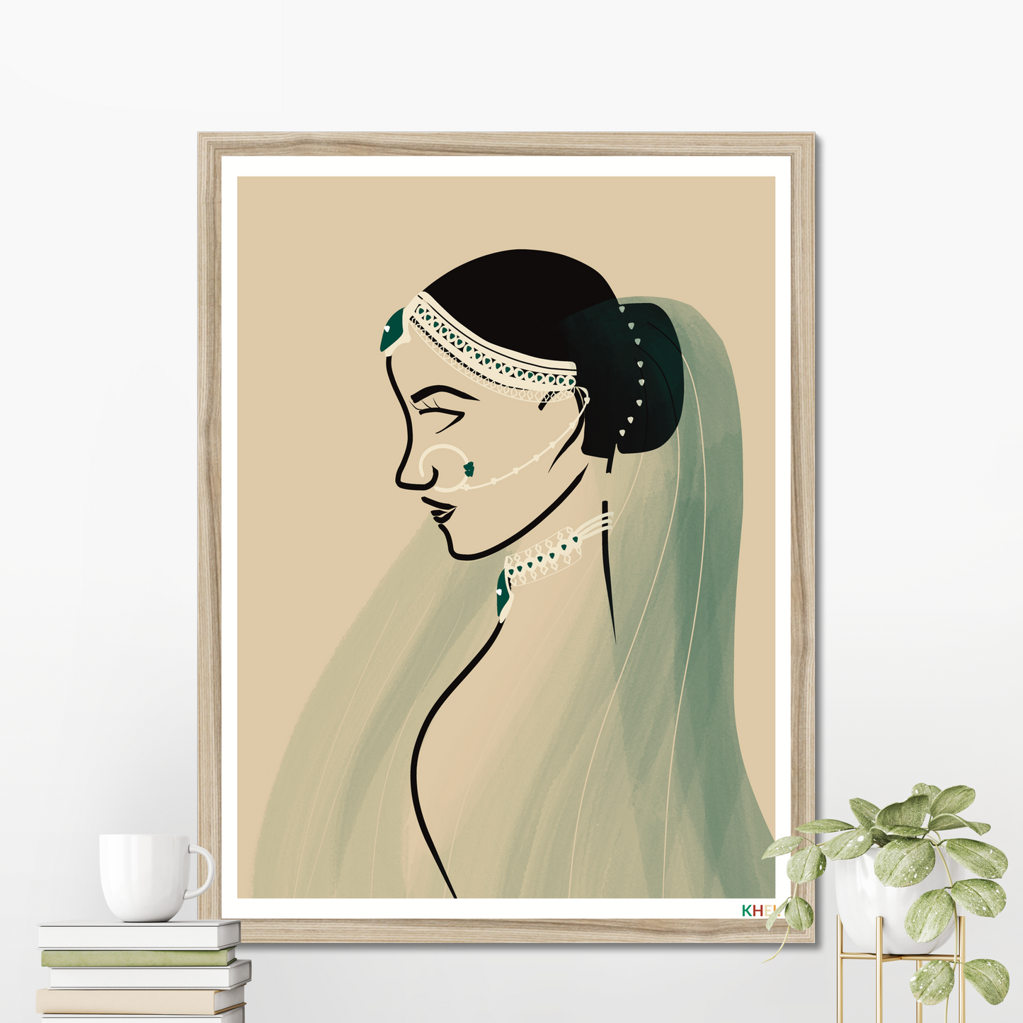 'MONSOON RANI' Minimalist Cultural Fine Art Print