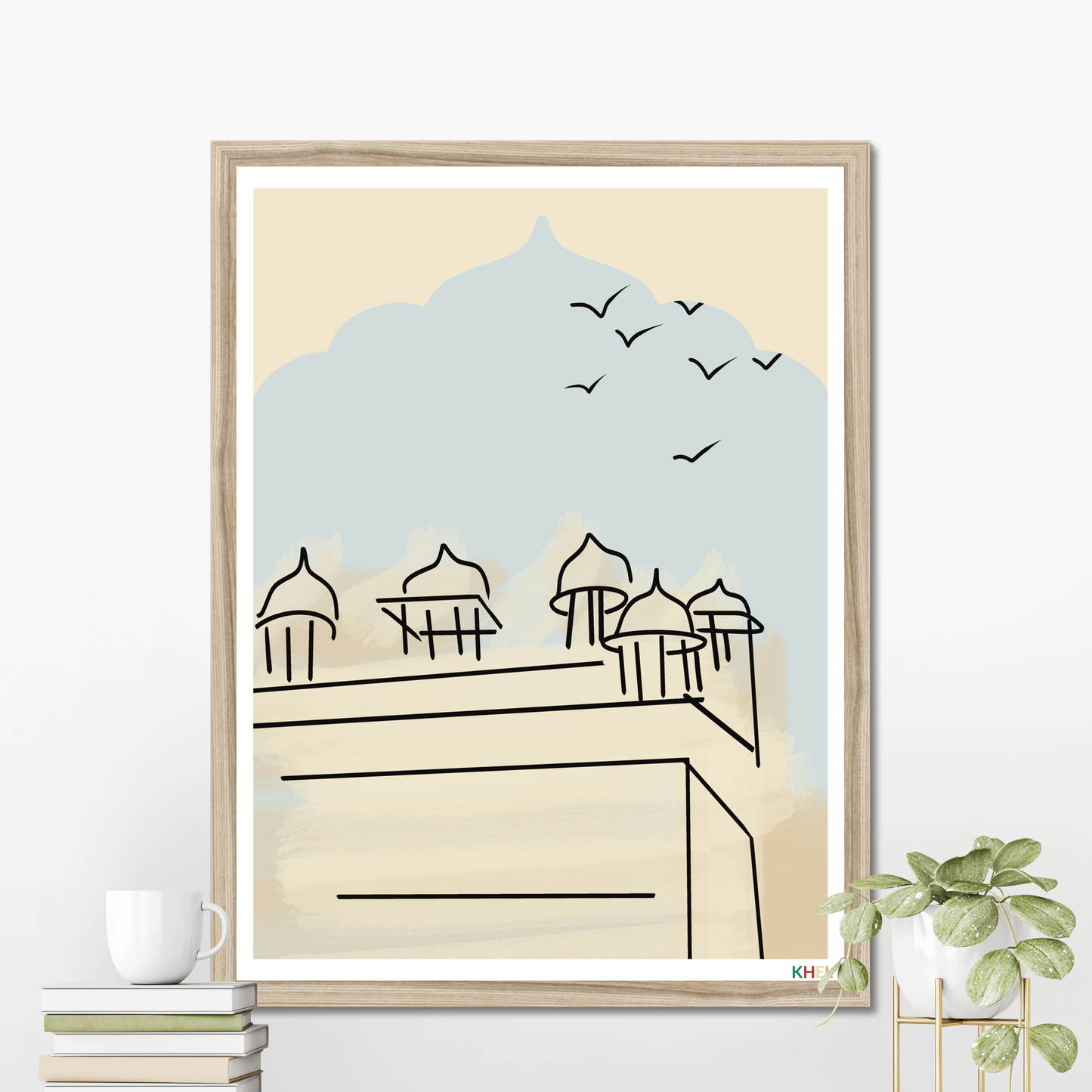 'JAIPUR SKIES' Minimalist Cultural Fine Art Print