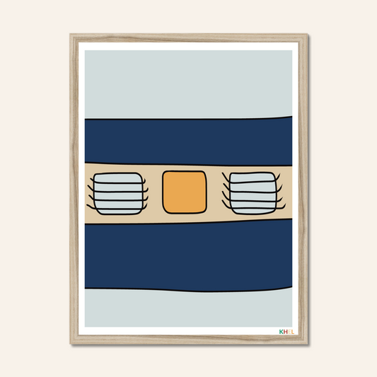 'RAIL GADDI' Minimalist Cultural Fine Art Print