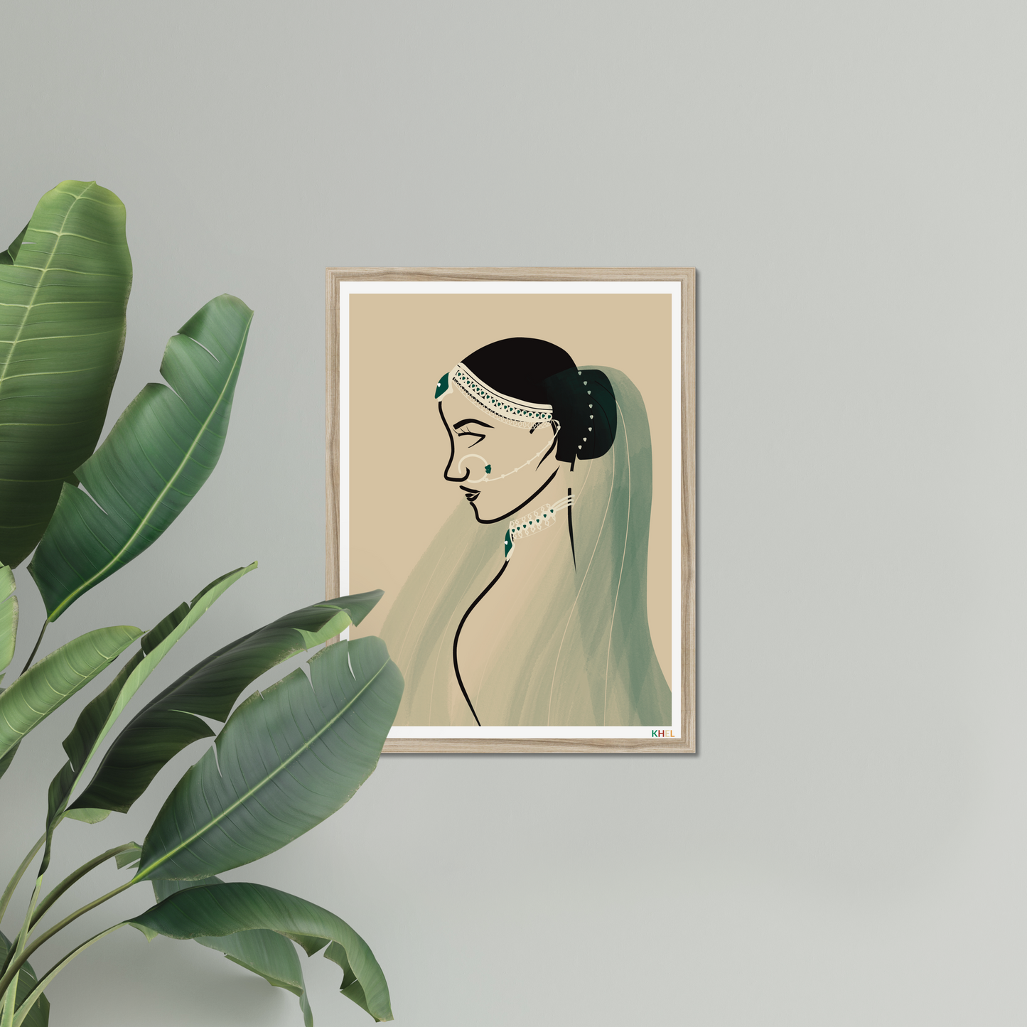 'MONSOON RANI' Minimalist Cultural Fine Art Print