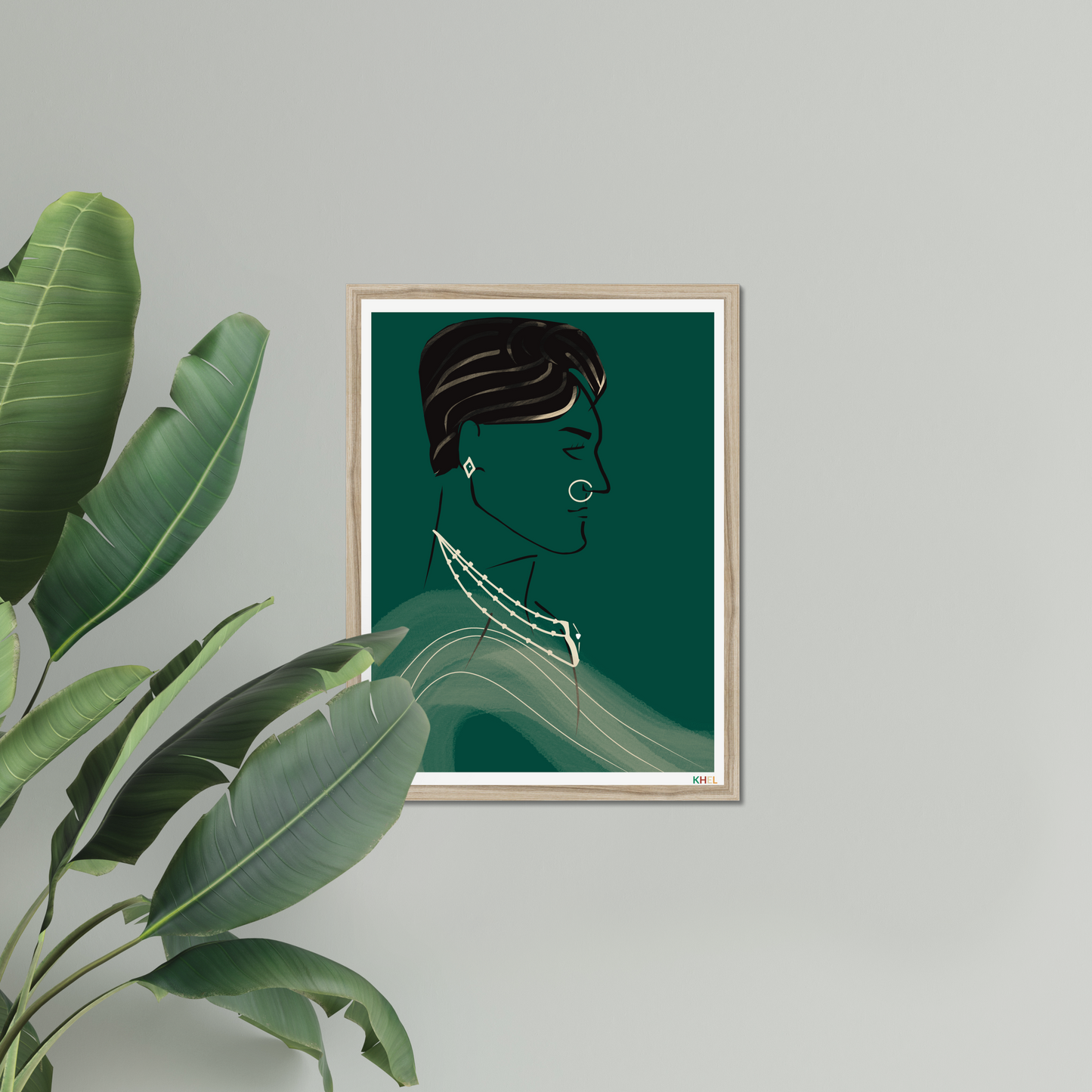 'MONSOON NIGHT RAJA' Minimalist Cultural Fine Art Print