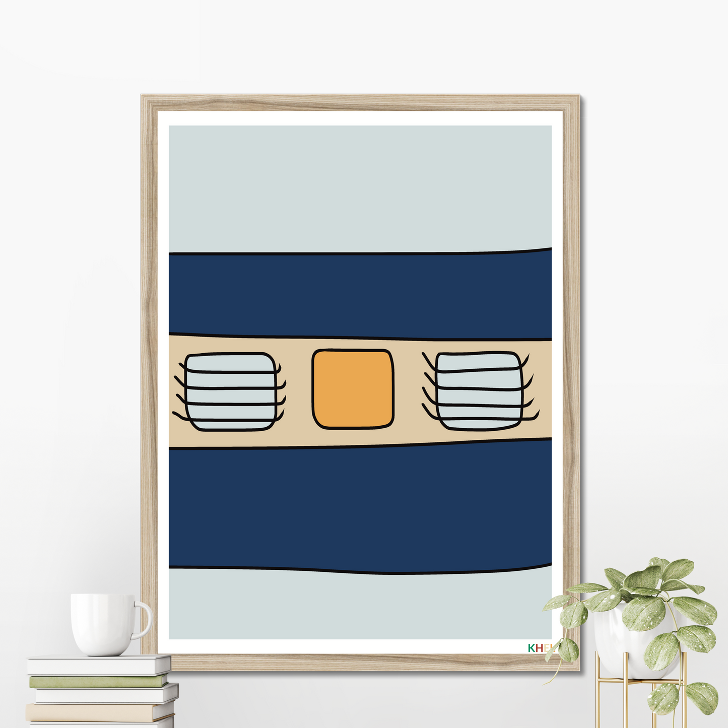 'RAIL GADDI' Minimalist Cultural Fine Art Print