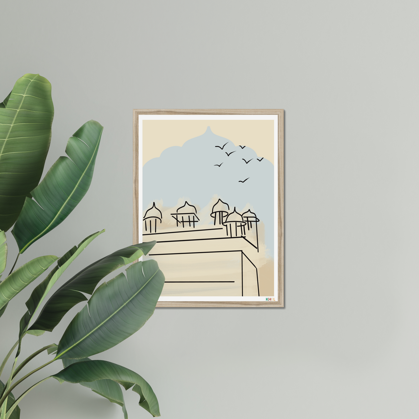 'JAIPUR SKIES' Minimalist Cultural Fine Art Print