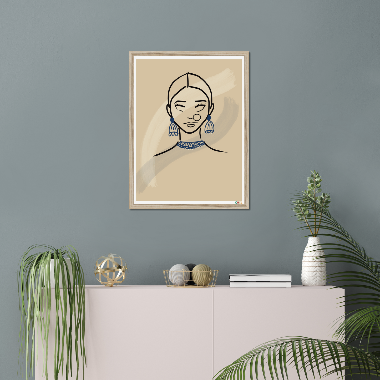 'KUMARI' Minimalist Cultural Fine Art Print