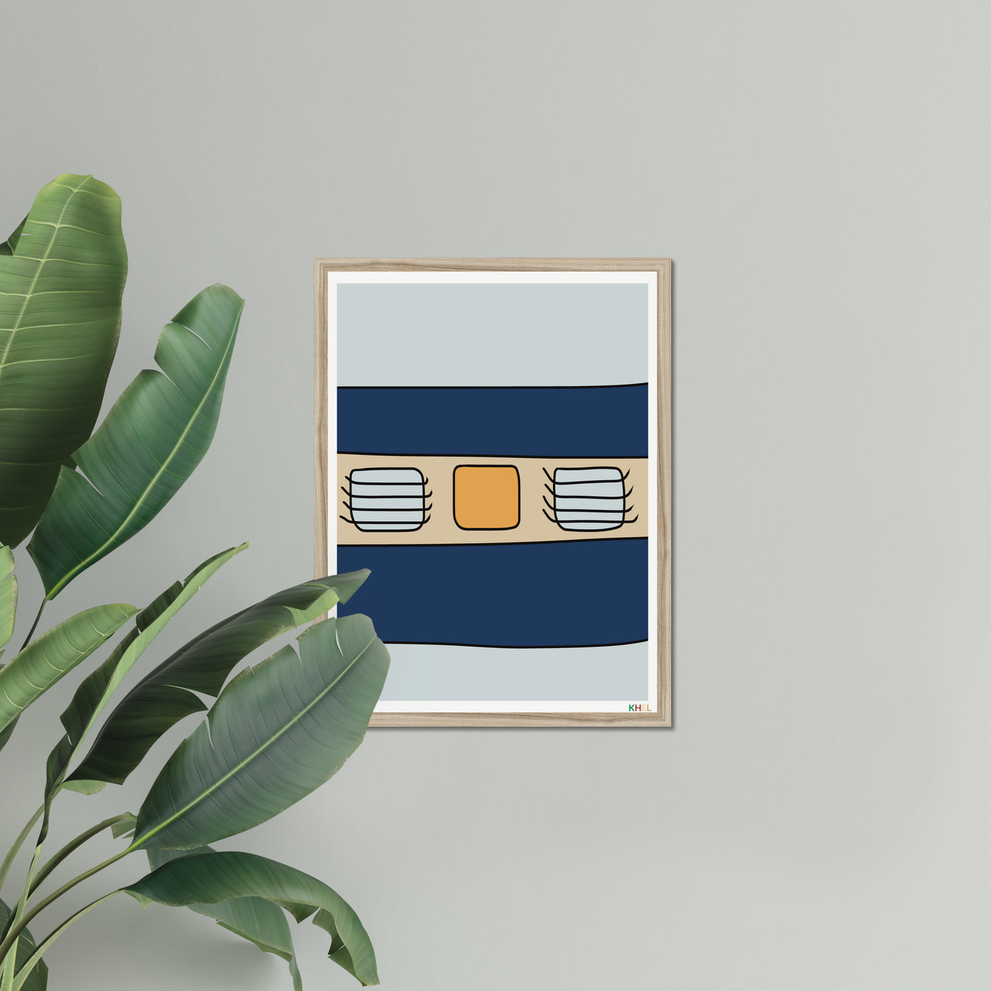 'RAIL GADDI' Minimalist Cultural Fine Art Print