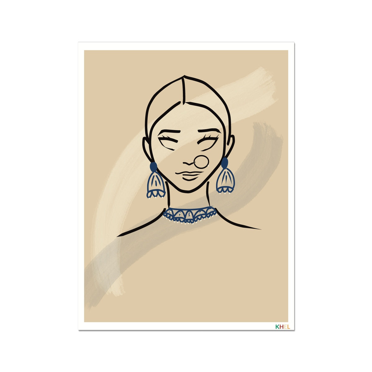 'KUMARI' Minimalist Cultural Fine Art Print