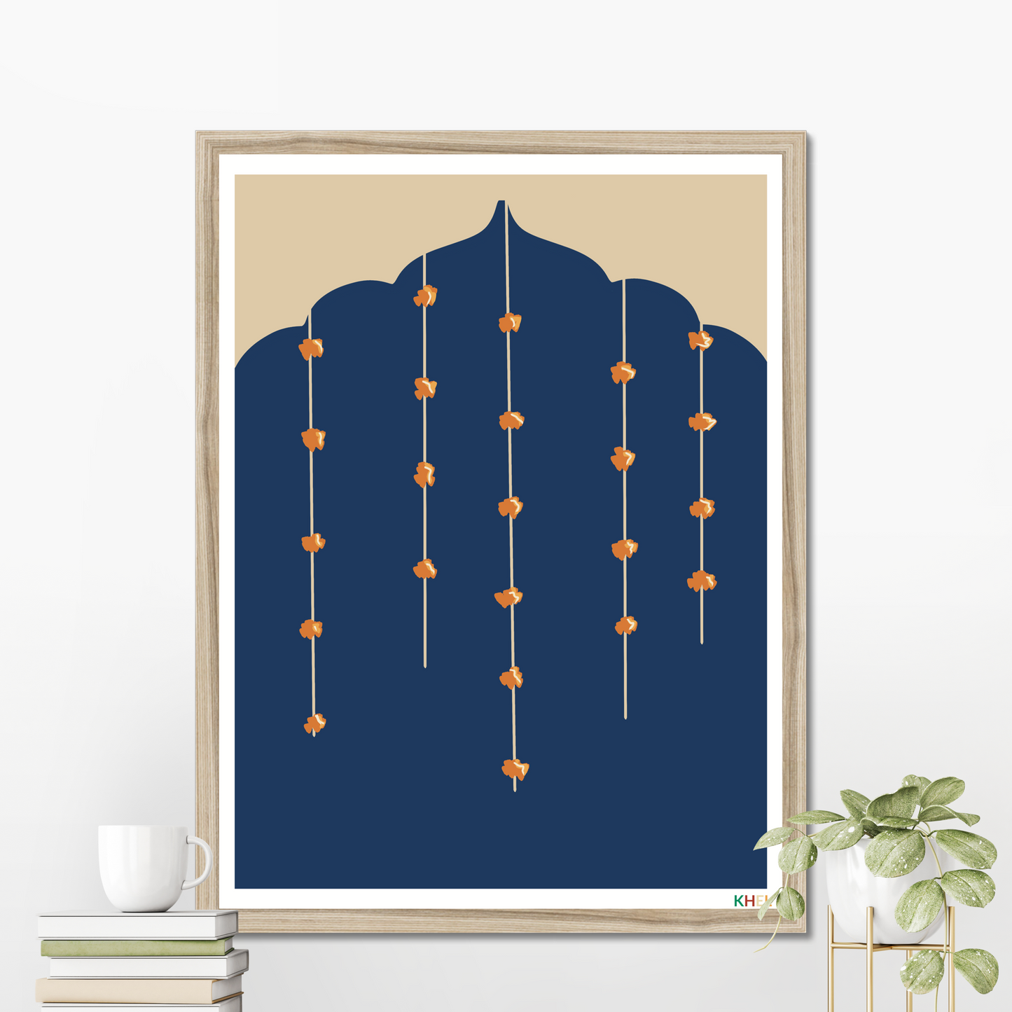 'PHOOL MAHAL NIGHT' Minimalist Cultural Fine Art Print